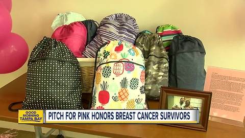 Breast cancer survivor helps create 'survivor bags' for current patients