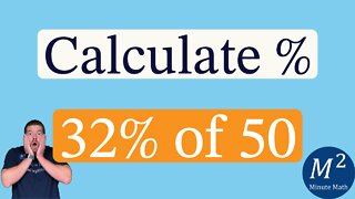 A Cool Percent Trick | Calculate 32% of 50 in Your Head | Minute Math Tricks - Part 92 #shorts