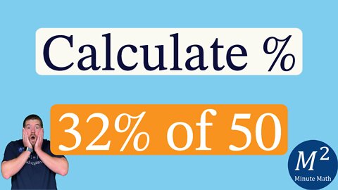 A Cool Percent Trick | Calculate 32% of 50 in Your Head | Minute Math Tricks - Part 92 #shorts