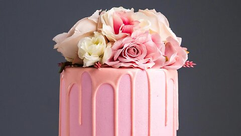 Pink on Pink Drip Cake Tutorial