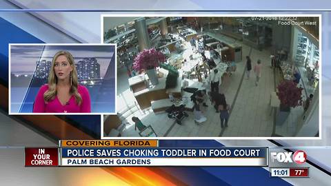 Florida police officers save choking baby