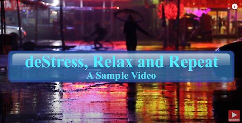 A Woman Waiting In The Rain | Sample Soothing Rain Video