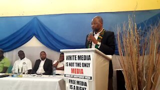 SOUTH AFRICA - Johannesburg - Support for Sekunjalo Independent Media (videos) (EZ8)