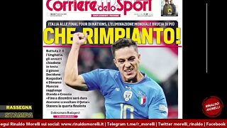 Italia alla finale di Nations League, quanto corre Sandro Tonali?. Rassegna Stampa ep.138 | 27.09.22
