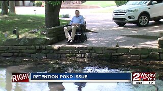 Couple desperate after city's stormwater clogs retention pond