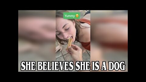 She believes she is a DOG- makes millions