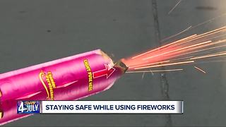 Staying safe while using fireworks