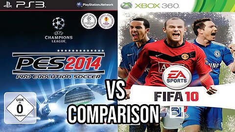 PES 2014 PS3 Vs FIFA 10 Xbox 360