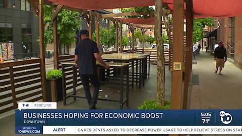 Downtown San Diego businesses hoping for economic boost with Petco Park reopening