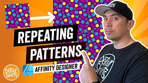 How to Create Patterns in Affinity Designer. Create Seamless Patterns for Print on Demand Products.