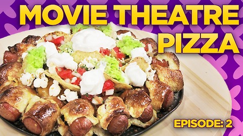 Movie Theater Pizza Challenge! Nachos & Hot Dogs! | Will it Pizza?