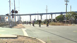Cyclists enjoy rare ride over Coronado Bridge