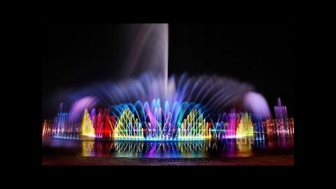Dubai _ Sharjah Dancing color Fountain
