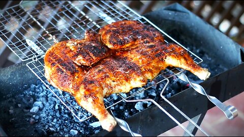 Charcoal Grilled Chicken Recipe - Lebanese Farrouj Meshwi