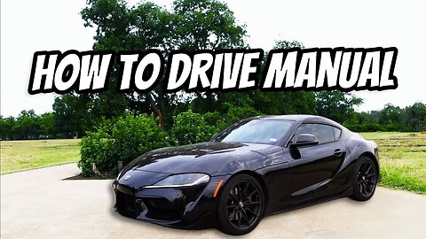 GR SUPRA! 🤯 HOW TO DRIVE MANUAL IN A NEW SUPRA!?