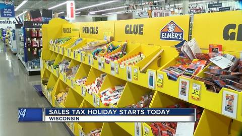 Gov. Walker on Wisconsin's first ever sales tax holiday