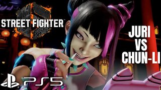Street Fighter 6 - Open Beta Online Juri Win Vs Chun-Li | PS5 (No Commentary Gaming)