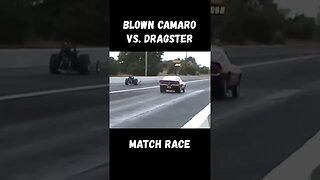 Blown Camaro SS vs. Dragster Match Race! #shorts