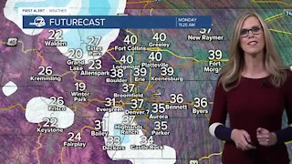 Snow moving into Denver tomorrow