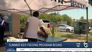 Summer kids feeding program begins
