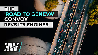 THE 'ROAD TO GENEVA' CONVOY REVS ITS ENGINES