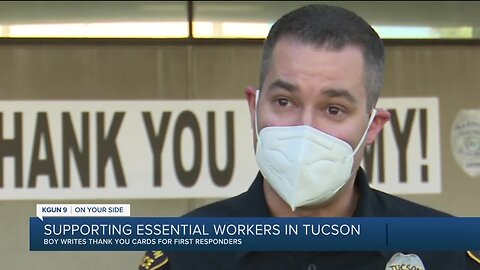 Tucson 10-year-old writes thank you cards for essential workers