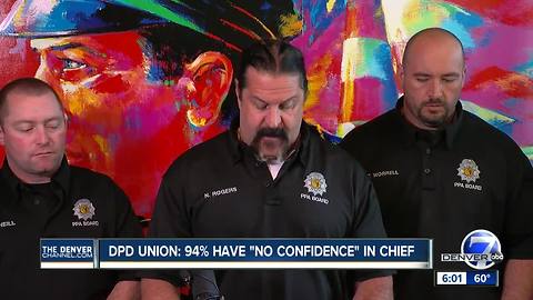 Denver police union issues ‘no confidence' vote against Chief Robert White