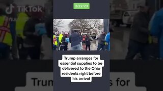 Trump Delivers Water & Essentials to Ohio | #shorts #Trump #Ohio #eastpalestine #trainderailment