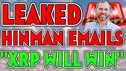 🚨Ripple XRP: LEAKED Hinman Emails Reveal XRP is not a Security!