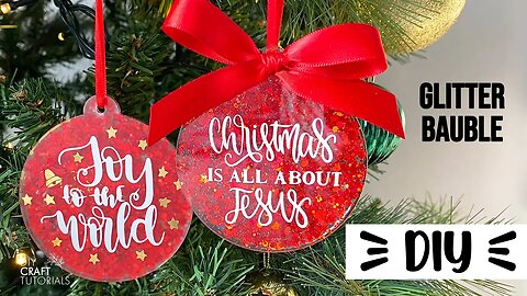 DIY CHRISTMAS ORNAMENTS | HOW TO MAKE GLITTER ORNAMENTS | DIY CHRISTMAS DECORATIONS