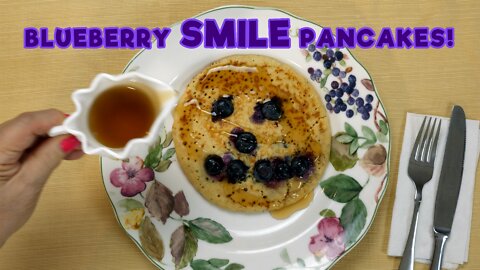 Blueberry Smile Pancakes