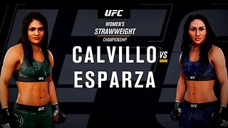 EA Sports UFC 3 Gameplay Carla Esparza vs Cynthia Calvillo