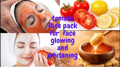 Tomato face pack for face glowing and whitening