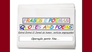 Notícias engraçadas: Operação pente fino... [Frases e Poemas]