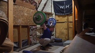 Weightlifting Training - Low hang work session