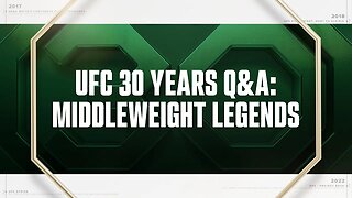 Middleweight Legends Q&A w/ Georges St-Pierre, Chris Weidman & More! | UFC 30th Anniversary