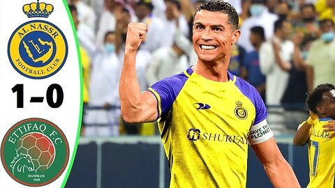 Cristiano Ronaldo First Game for Al Nassr vs al ettifaq 1 0 Highlights & All Goals #ronaldo 2023