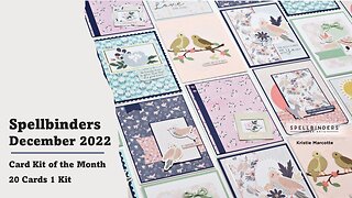 Spellbinders | December 2022 Card Kit | 20 Cards 1 Kit