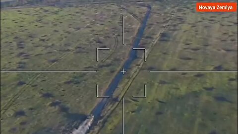 Russian Lancet kamikaze drone strike on speeding US Stryker APC in South Donetsk Ukraine