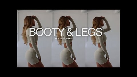 BOOTY AND LEGS WORKOUT | at home, needs a chair or couch