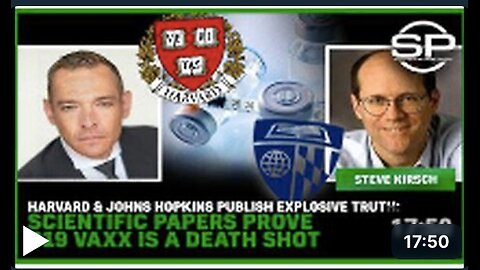 Harvard & Johns Hopkins Publish Explosive Truth: Scientific Papers PROVE C19 Vaxx Is A Death Shot