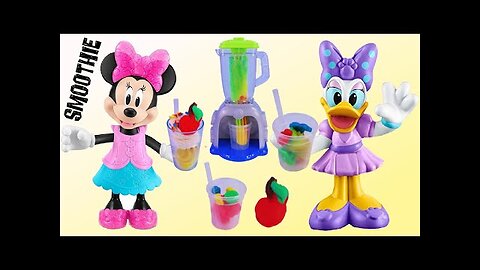 Making Clay Dough Blender Smoothie with Minnie Mouse & Daisy Duck
