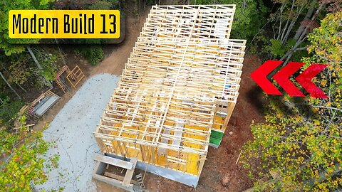 Modern Home Build | 13 | single pitch roof framing
