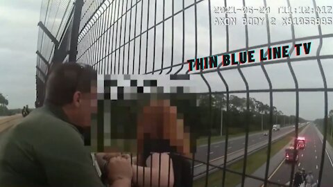 BODYCAM: FCSO Saves Juvenile Trying to Jump Off Palm Coast Parkway & I-95 Bridge on Father’s Day
