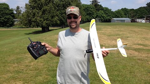 John Flies GBLynden's UMX Radian RC Glider with Bugs!