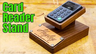 Making a Black Walnut Stand for my Wireless Card Reader | Guitar Show Preparation