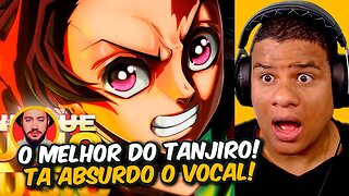 REAGINDO a RAP DO TANJIRO (DEMON SLAYER) - A LUZ RESPLANDECE | Henrique Mendonça | React Anime Pro