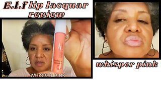 💋E.L.F lip lacquer/ #lipgloss test and review| moisture/ texture/longevity/mature #lips👄