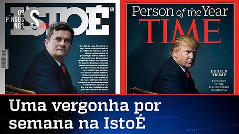 IstoÉ faz cópia de capa da Time com Trump para bajular Moro