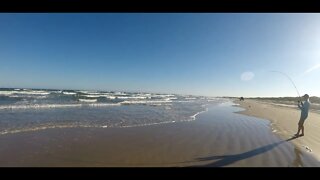 Catching Gafftopsail Catfish Port Aransas Texas / Port Aransas Beach Fishing